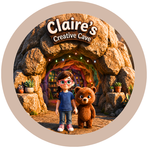 Claire's Creative Cave logo