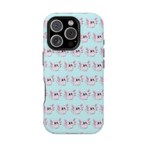 Axolotl Pattern Phone Case — Magnetic Impact-Resistant