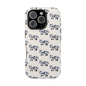 Cow Pattern Phone Case — Magnetic Impact-Resistant