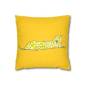 Cheetah Faux Suede Pillowcase mockup
