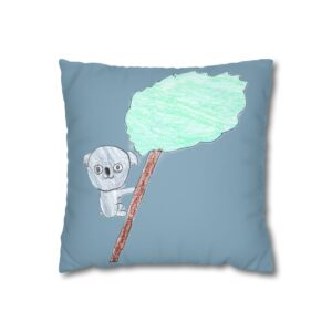 Koala Faux Suede Pillowcase mockup