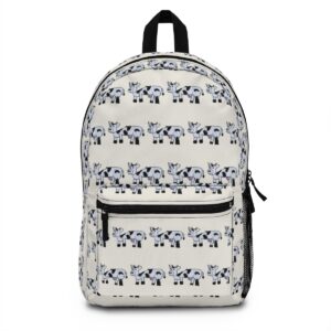 Cow Pattern Backpack mockup