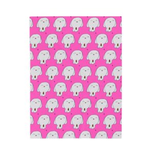Plush Velveteen Blanket — Bunny mockup