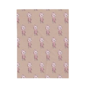 Plush Velveteen Blanket — Sloth mockup