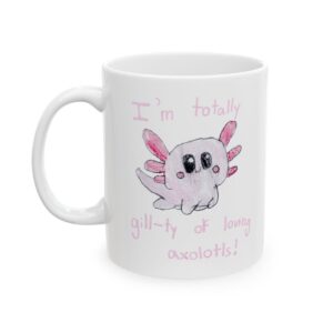 Axolotl Ceramic Mug mockup