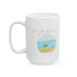 Fish Life Ceramic Mug mockup