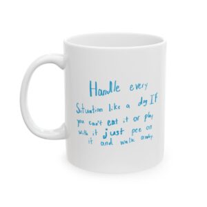 Dog Situation Ceramic Mug mockup