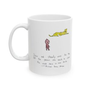 Sloth and Cheetah Ceramic Mug mockup