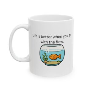 Fish Life Digital Art On Ceramic Mug mockup