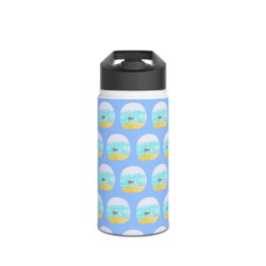 Stainless Steel Water Bottle — Fish mockup