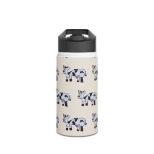 Stainless Steel Water Bottle — Cow mockup