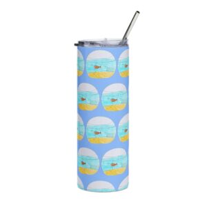 Fish Pattern 20oz Stainless Tumbler mockup
