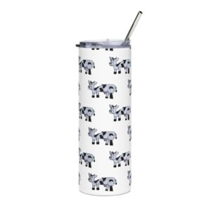 Cow Pattern 20oz Stainless Tumbler mockup