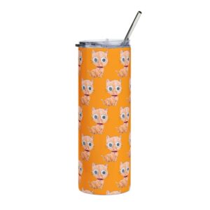 Cat Pattern 20oz Stainless Tumbler mockup