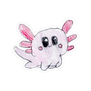 Kiss-Cut Sticker - Axolotl mockup
