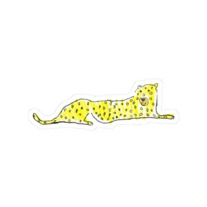 Kiss-Cut Sticker - Cheetah mockup