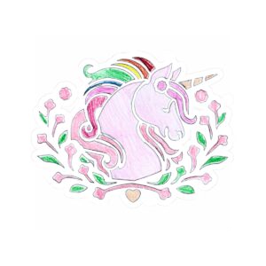 Kiss-Cut Sticker - Unicorn mockup