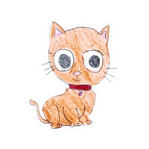 Kiss-Cut Sticker - Cat mockup