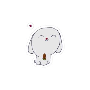 Kiss-Cut Sticker - Bunny mockup