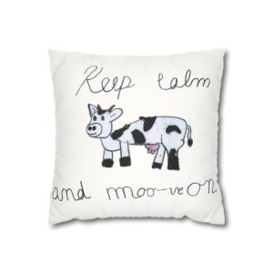 Mooove On Faux Suede Pillowcase mockup