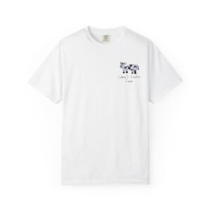 Cow Sketch, Branded - Comfort Colors Heavyweight T-Shirt — "Mootopia" mockup