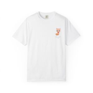 Cat Sketch, Branded - Comfort Colors Heavyweight T-Shirt — "Right Meow" mockup