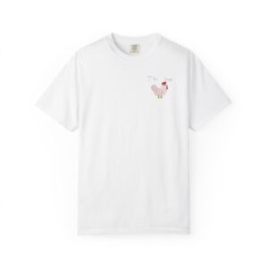 The Coop Sketch Comfort Colors. T-Shirt — "The Cluck" mockup
