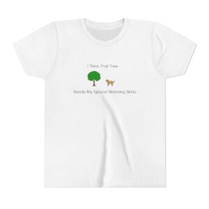 Youth T-Shirt - Digital Art - Watering Skills mockup