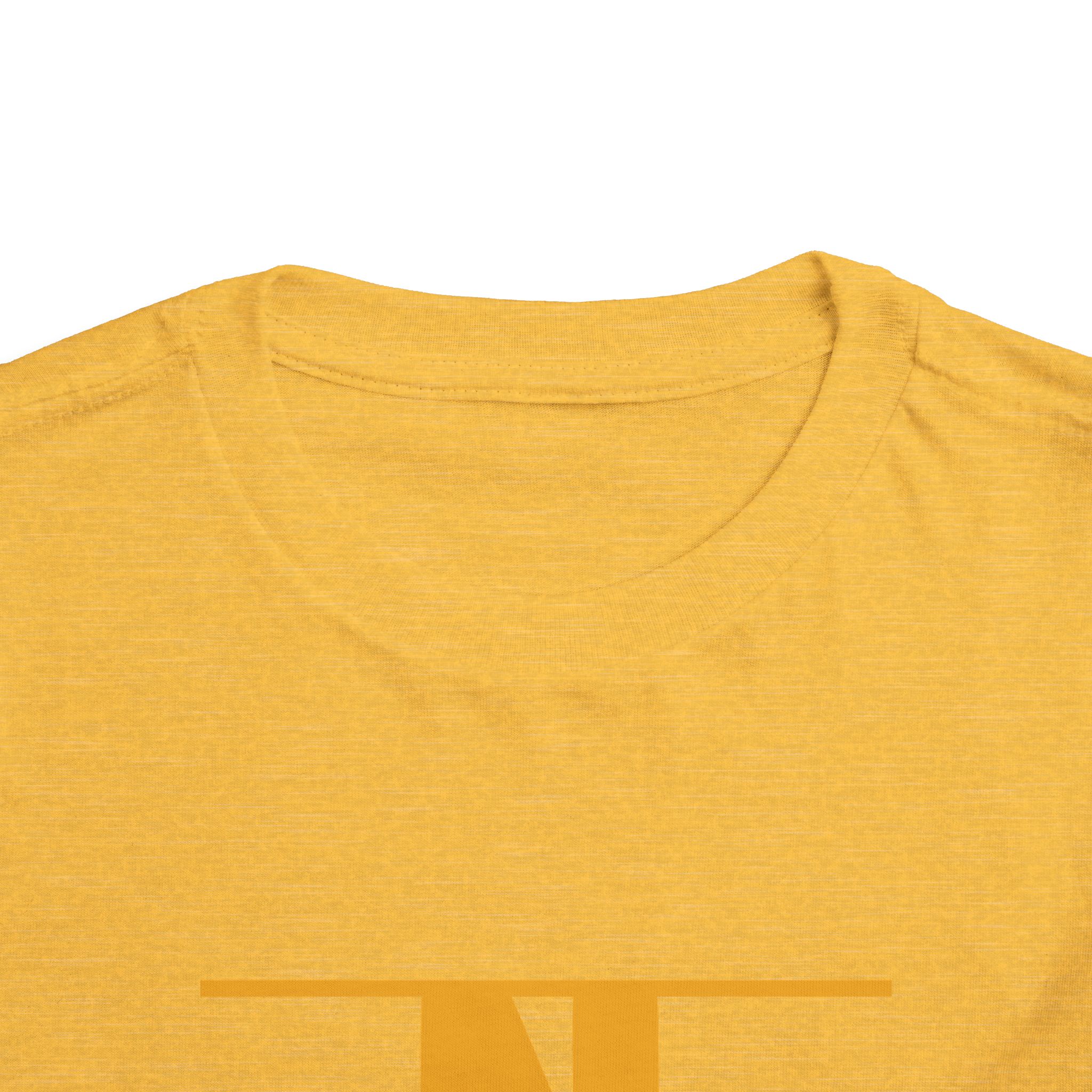 Retro N Stripe Gold Toddler Bella Canvas T-Shirt - Image 16