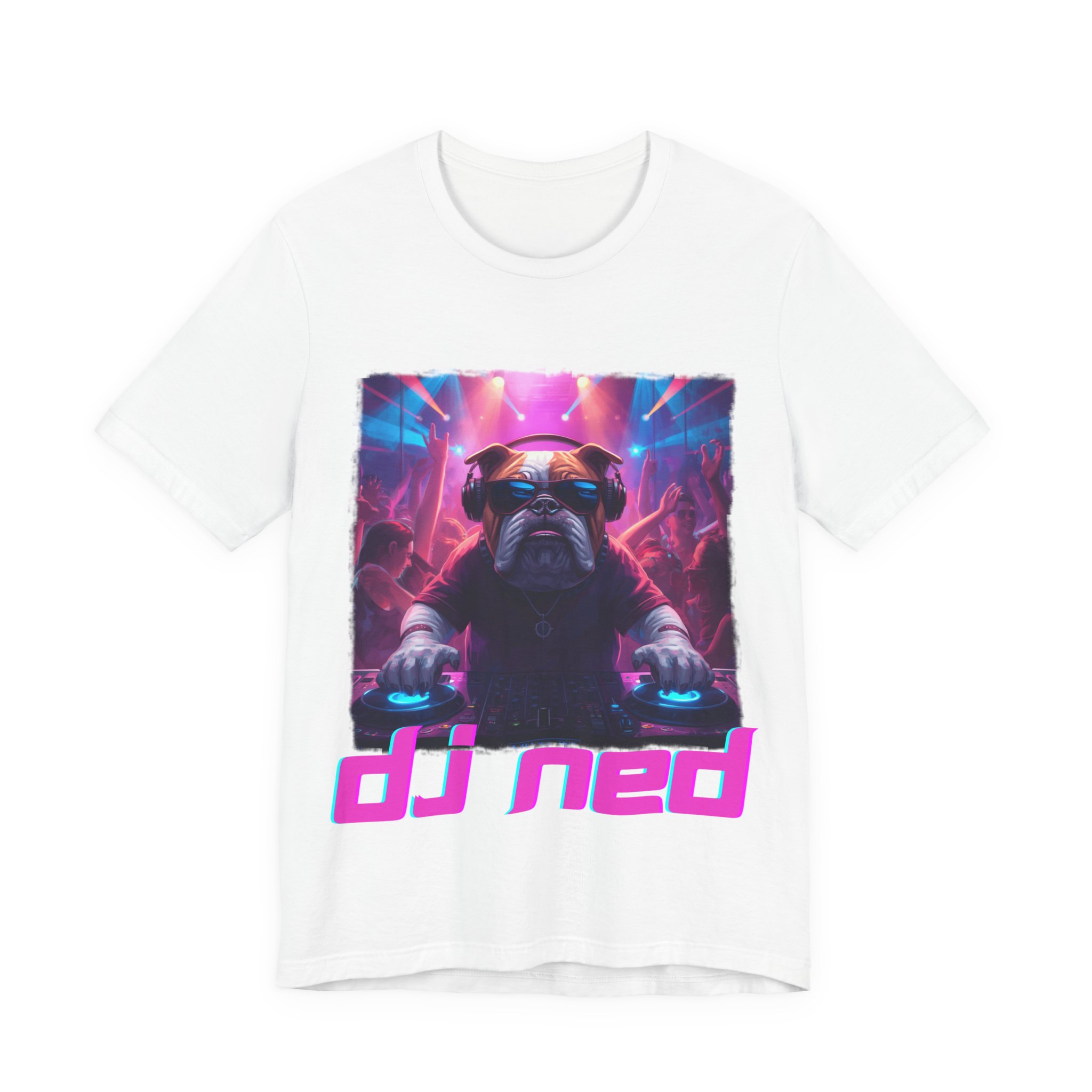 DJ ned adult t shirt