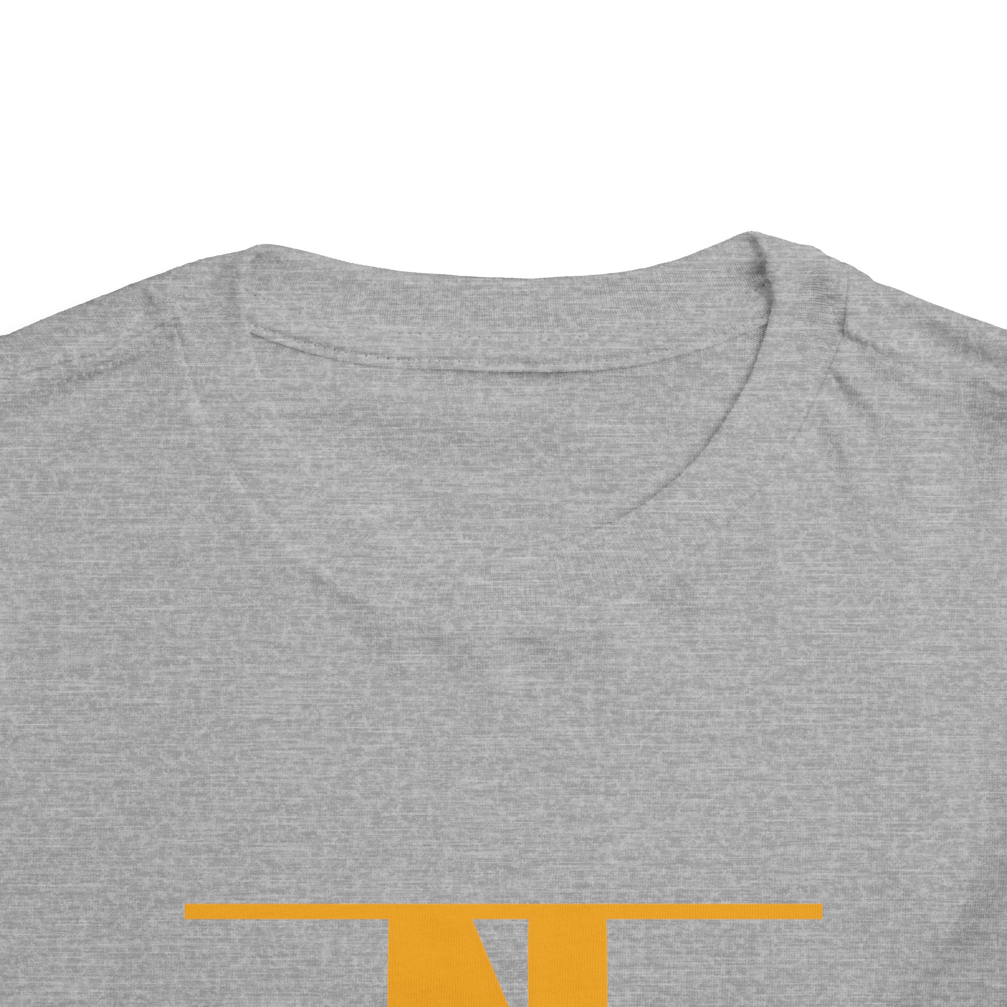 Retro N Stripe Gold Toddler Bella Canvas T-Shirt - Image 20