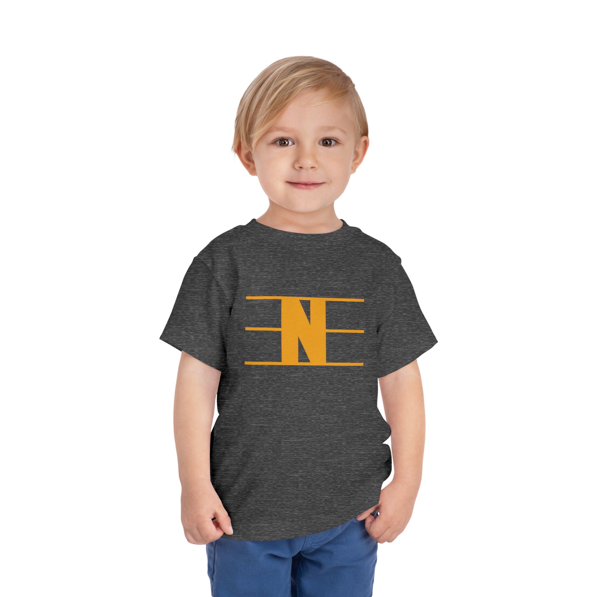 Retro N Stripe Gold Toddler Bella Canvas T-Shirt - Image 27