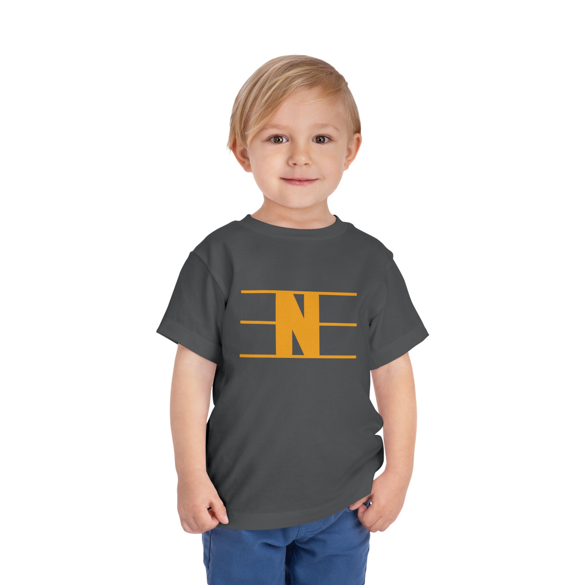 Retro N Stripe Gold Toddler Bella Canvas T-Shirt - Image 23