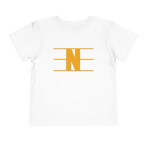 Retro N Stripe Gold Toddler Bella Canvas T-Shirt