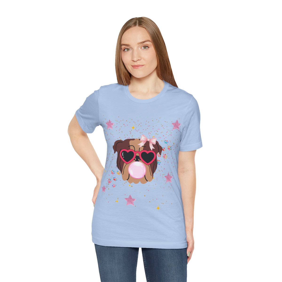Adult Bubblegum Pup T-Shirt mockup