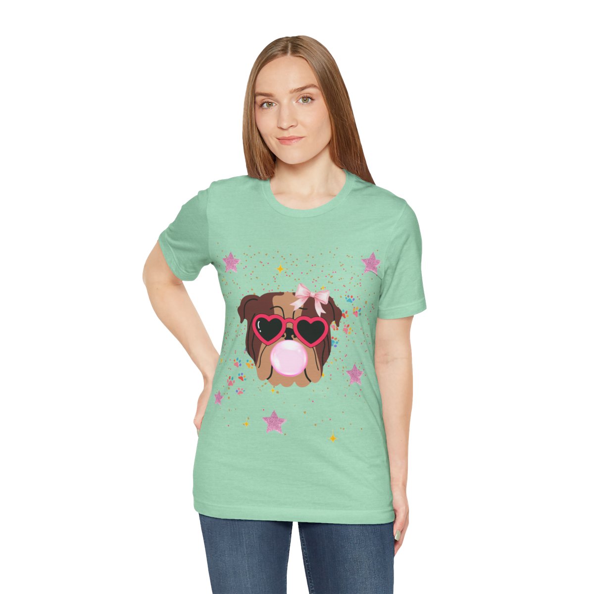 Adult Bubblegum Pup T-Shirt mockup