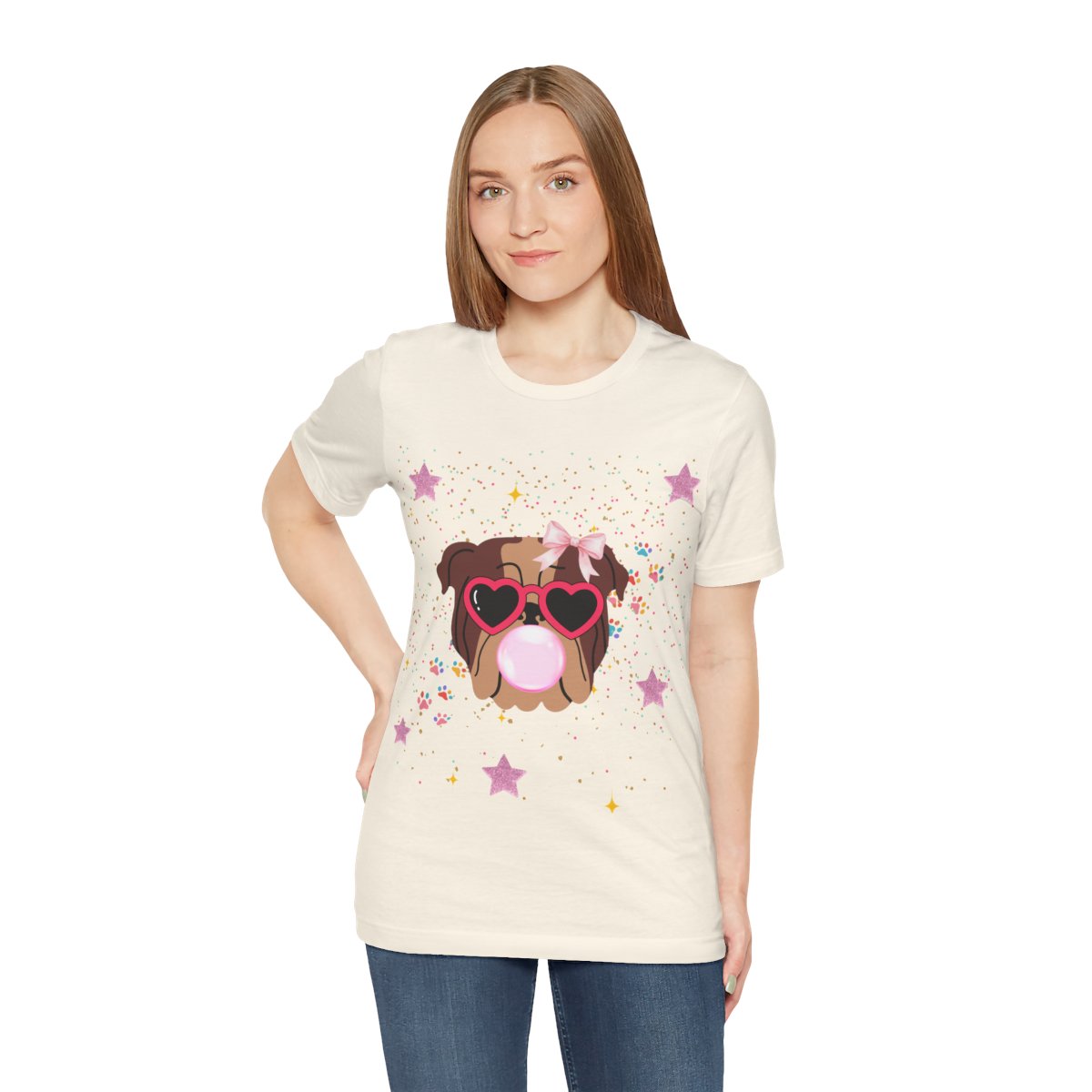 Adult Bubblegum Pup T-Shirt mockup