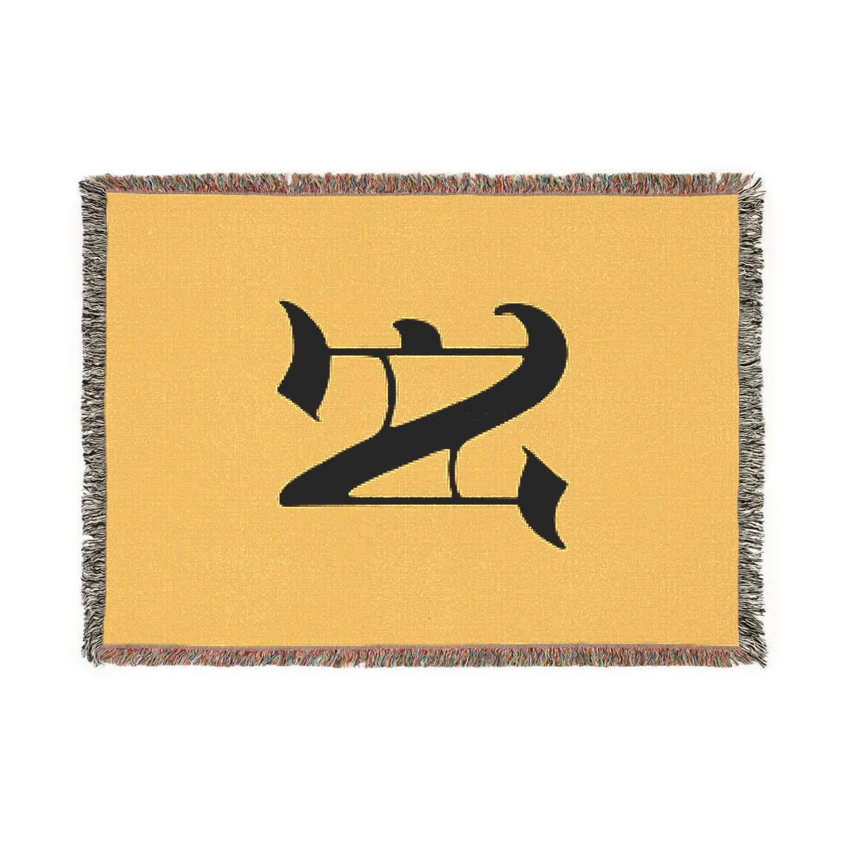 N Design Woven Blanket mockup