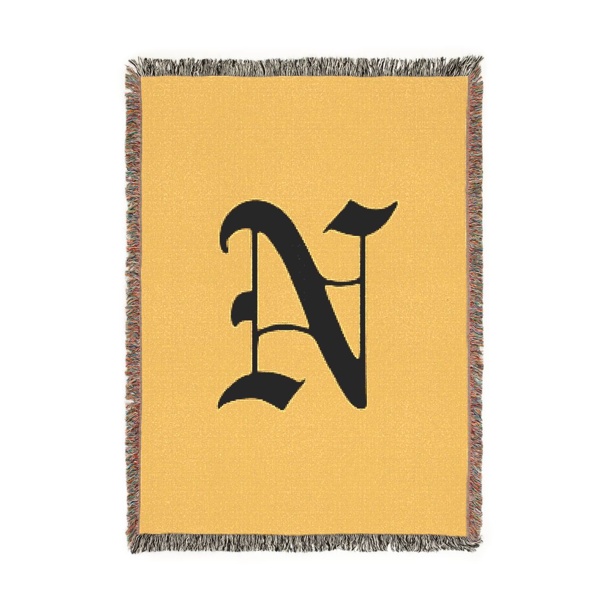 N Design Woven Blanket mockup