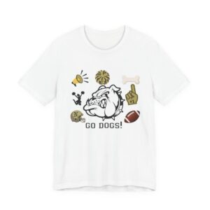 Go dogs! Adult Bella Canvas T-Shirt mockup