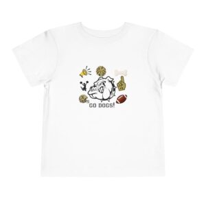Go dogs! Toddler Bella Canvas T-Shirt mockup