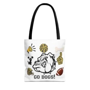 Go dogs! Tote Bag mockup