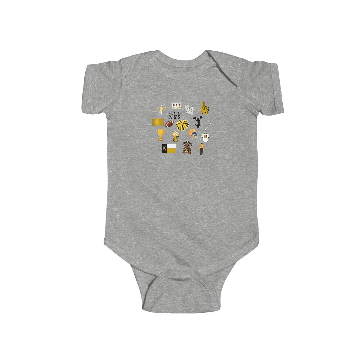 Jumble Baby Rabbit Skins Bodysuit mockup