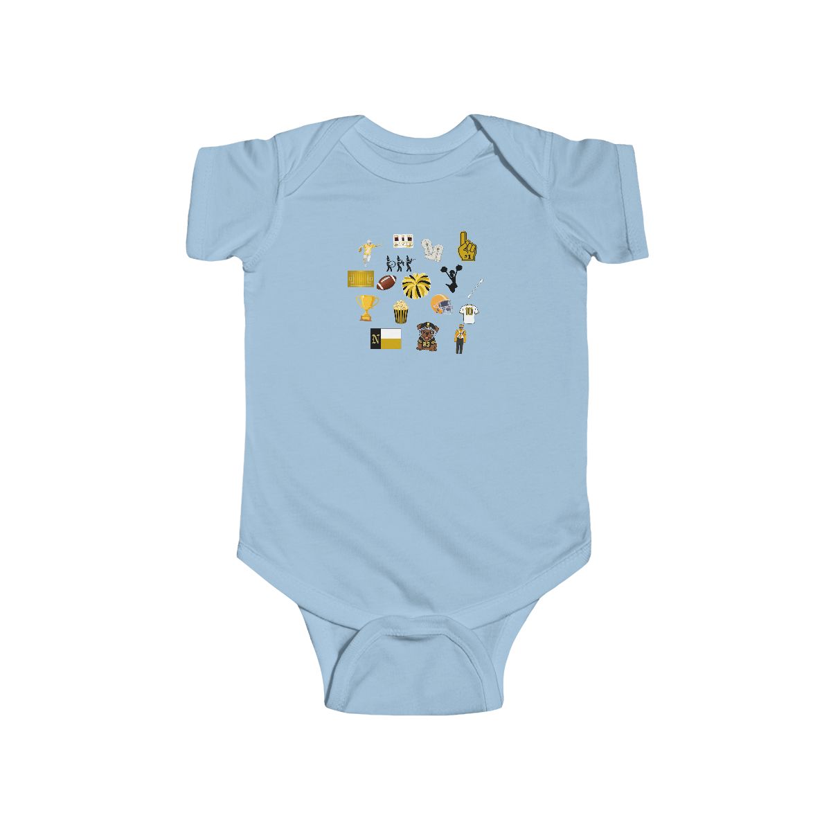 Jumble Baby Rabbit Skins Bodysuit mockup
