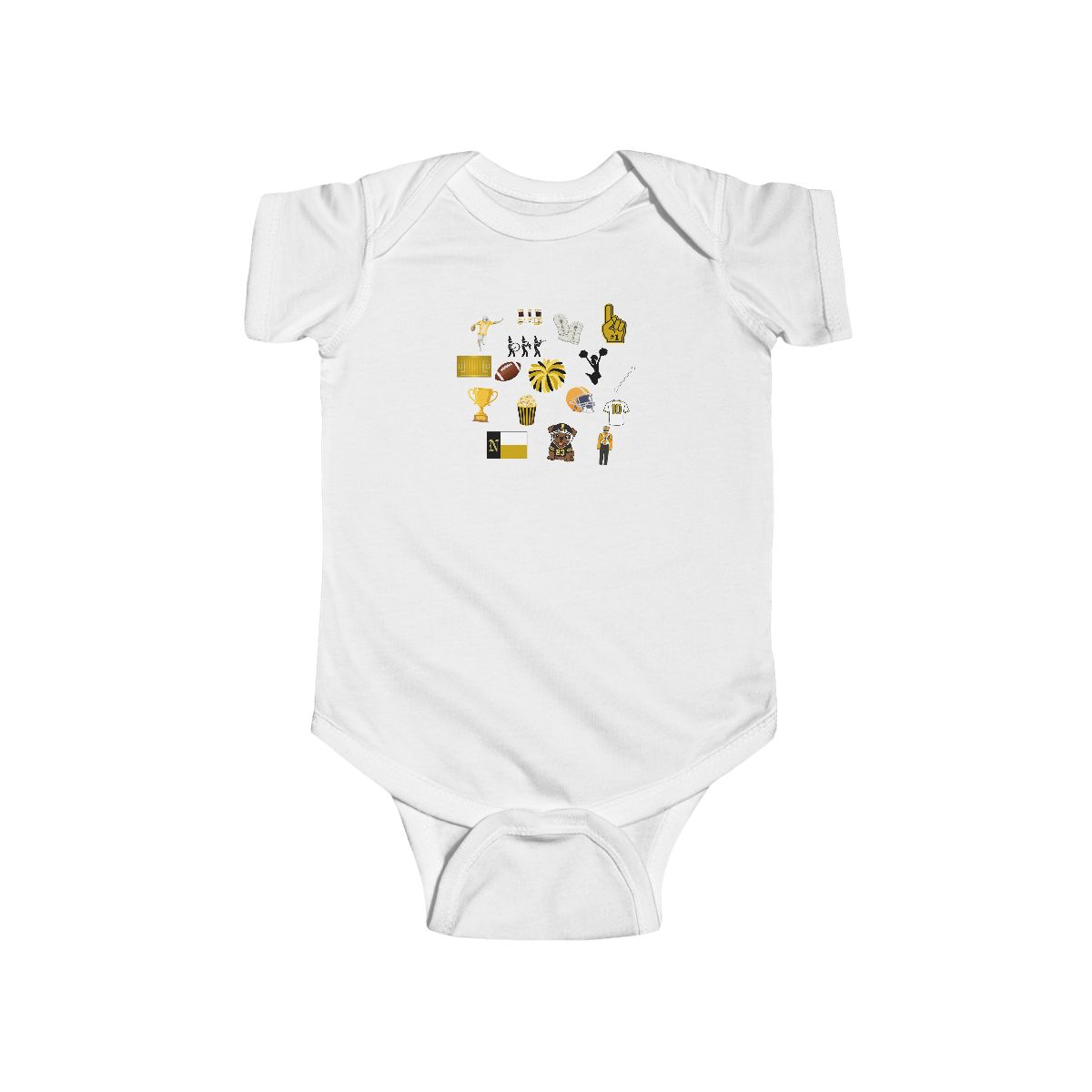 Jumble Baby Rabbit Skins Bodysuit mockup