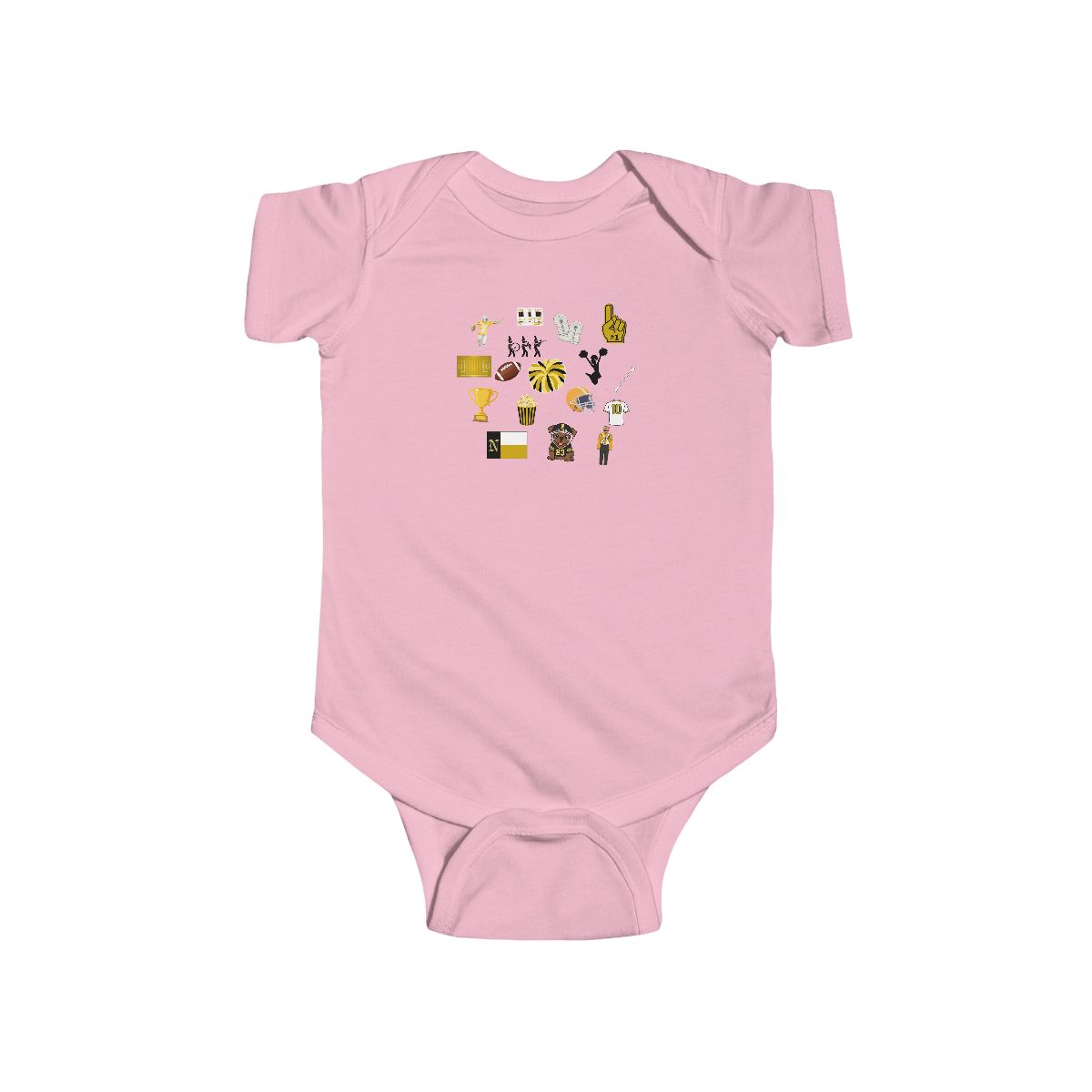 Jumble Baby Rabbit Skins Bodysuit mockup