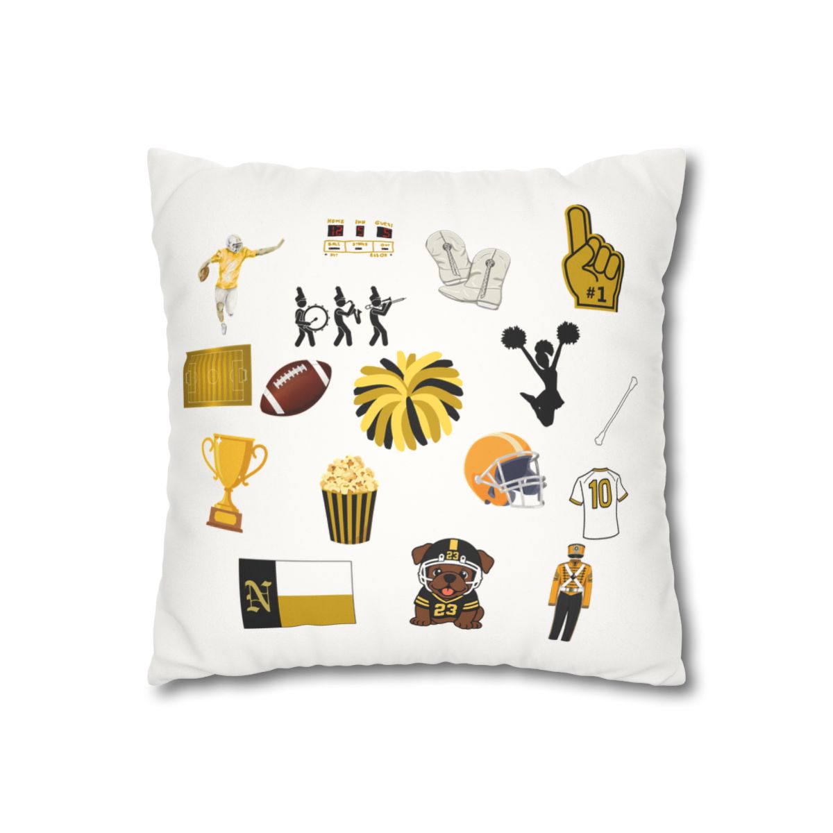 Jumble Faux Suede Pillowcase mockup