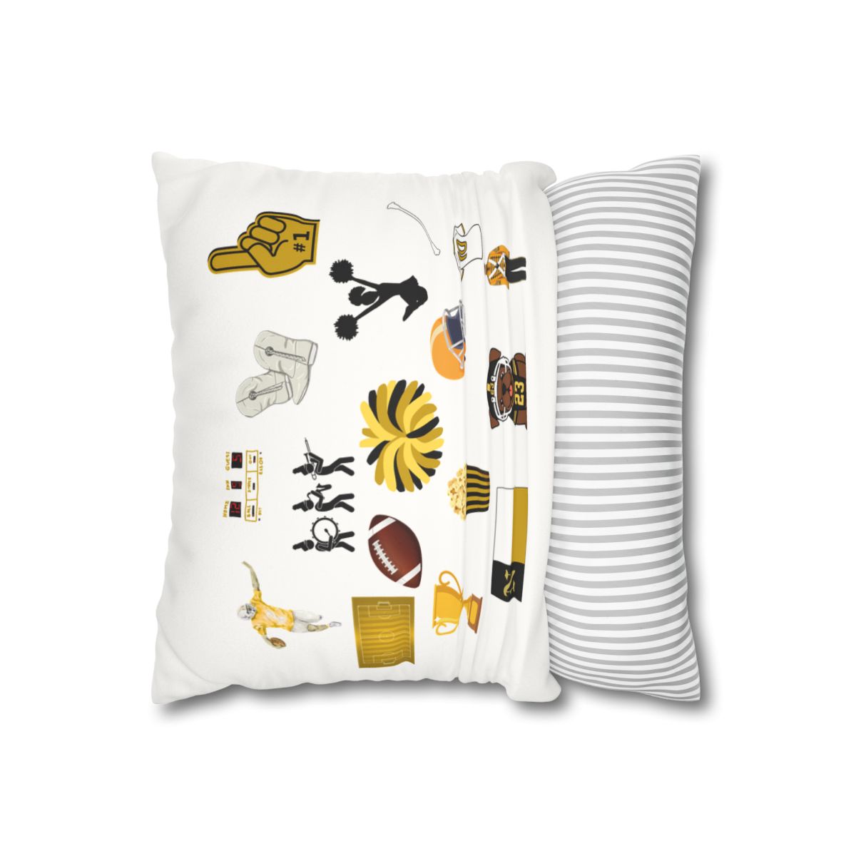 Jumble Faux Suede Pillowcase mockup