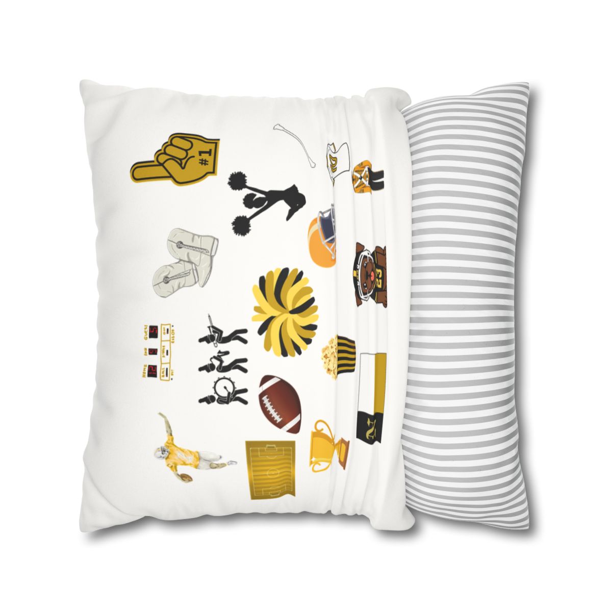 Jumble Faux Suede Pillowcase mockup