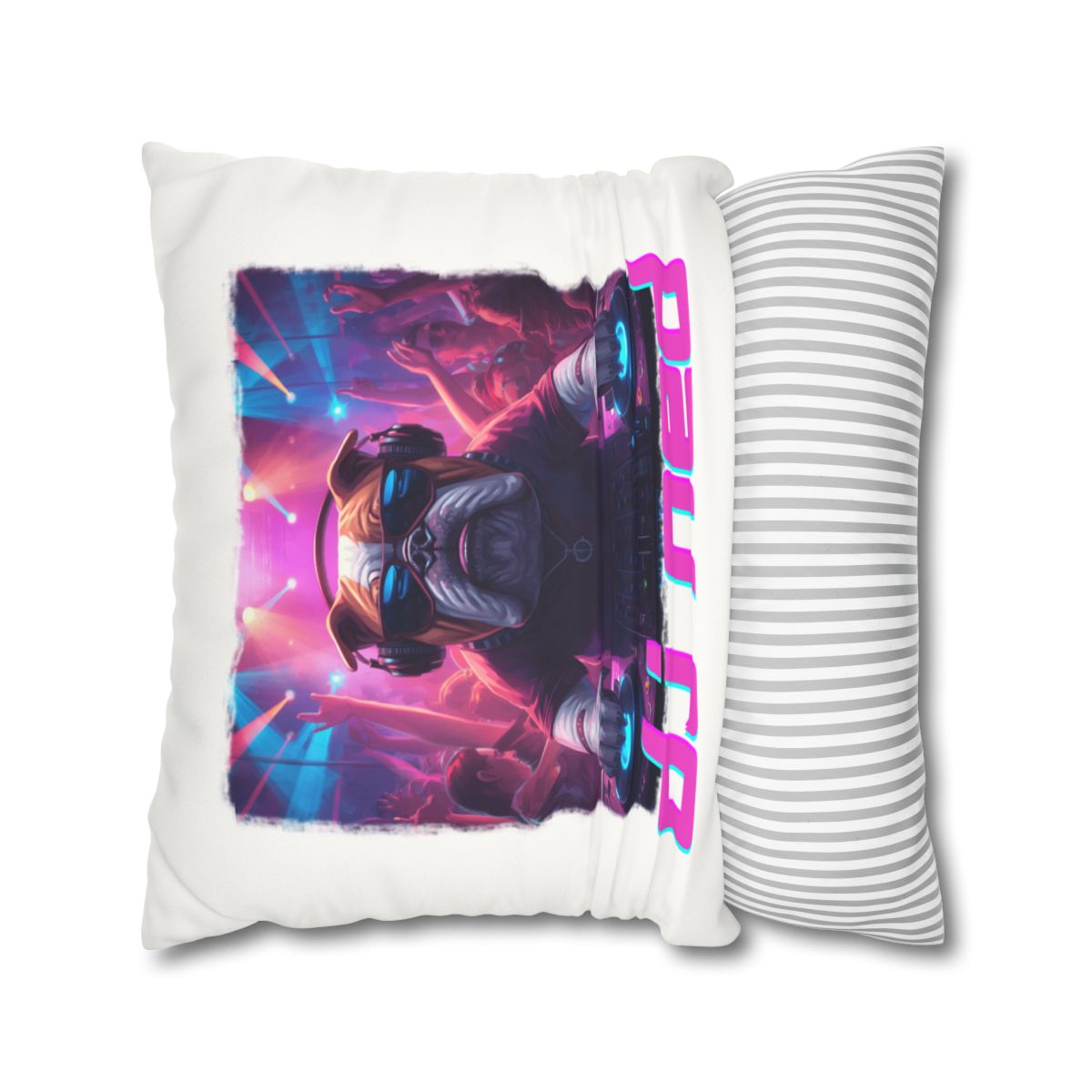 DJ NED Faux Suede Pillowcase mockup